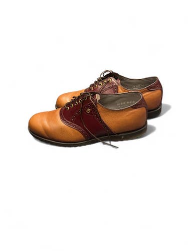 Used Foot Joy Mens Golf Shoes Brown Senior 10 11863-S000023470