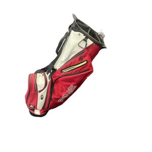 Used Ping HOOFER Mens Stand Bag Red 11863-S000023474