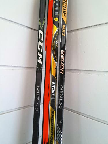 3 pack NHL pro stock hockey sticks
