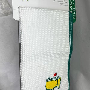 New Masters Golf Waffle Caddy Towel White