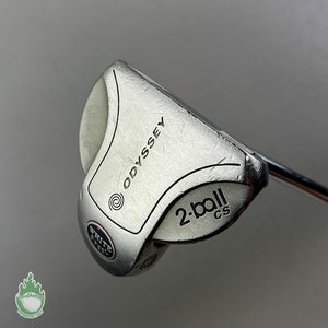 Used Right Handed Odyssey White Steel 2-Ball CS 38.25" Putter Steel Golf Club