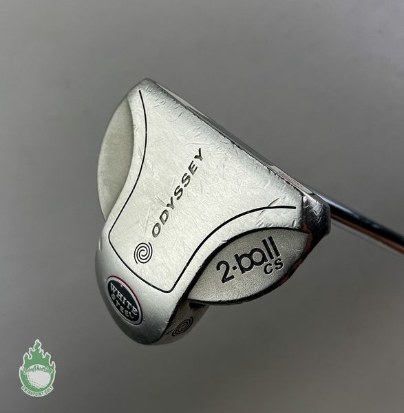 Used Right Handed Odyssey White Steel 2-Ball CS 38.25" Putter Steel Golf Club