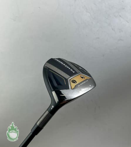 Right Handed Callaway Paradym 7 Wood 21* Kaili 80g Extra Stiff Graphite Golf