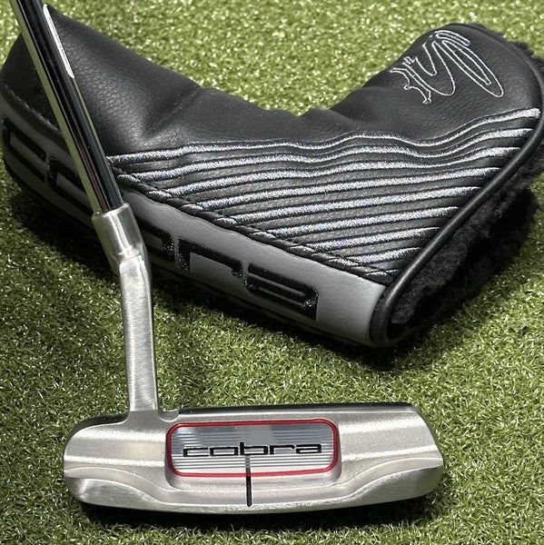 Cobra Milled Face Blade Style Putter Right Hand 34" Inch w/ Headcover NICE!