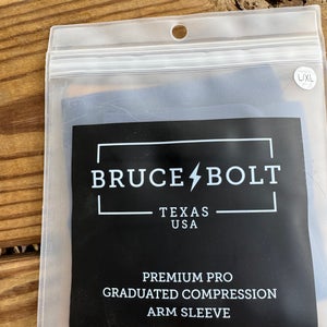 (NWT) Bruce BOLT L/XL compression Sleeve Navy Blue **