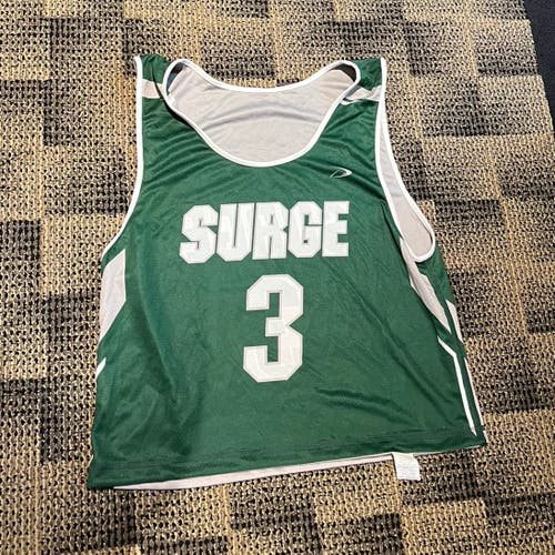 #3 Surge Men's MD Reversible Gray and Green Jersey