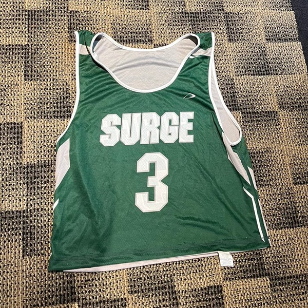 #3 Surge Men's MD Reversible Gray and Green Jersey