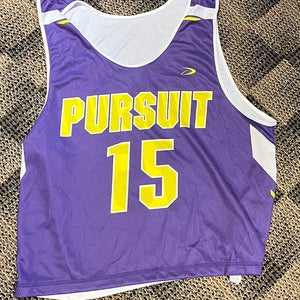 #15 Pursuit Men's Reversible White and Purple Jersey