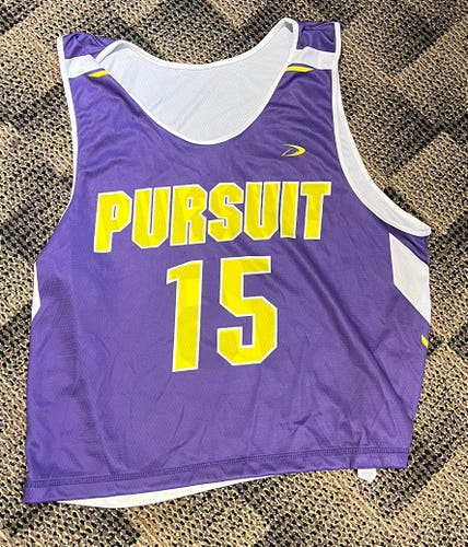 #15 Pursuit Men's Reversible White and Purple Jersey