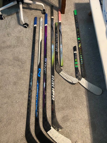 Lot of 6 hockey sticks