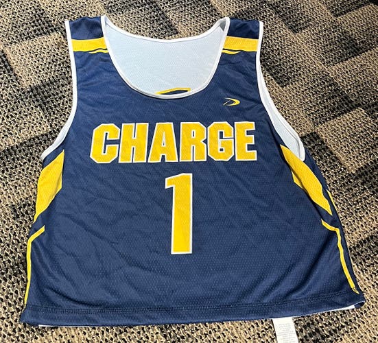 #1 Charge Men's Reversible White and Navy Jersey