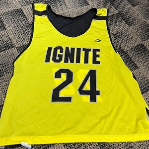 #24 Ignite Men's Reversible Black and Yellow Jersey