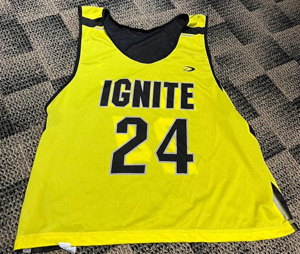 #24 Ignite Men's Reversible Black and Yellow Jersey
