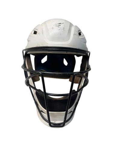 Used Easton THE VERY BEST HELMET Catchers Helmet w/Mask White LG 11835-S000195533