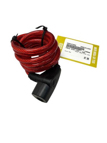 Used CABLE BIKE LOCK Bike Accessory Red 11835-S000197668