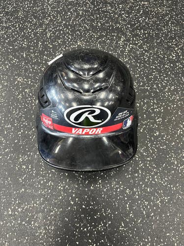 Used Rawlings VAPOR Batting Helmet No Mask Black S/M 11849-S000030867