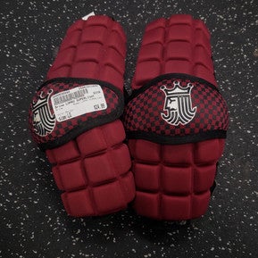 Used Brine LOPRO SUPERLIGHT Lacrosse Arm Pads/Guards Maroon LG 11849-S000030880
