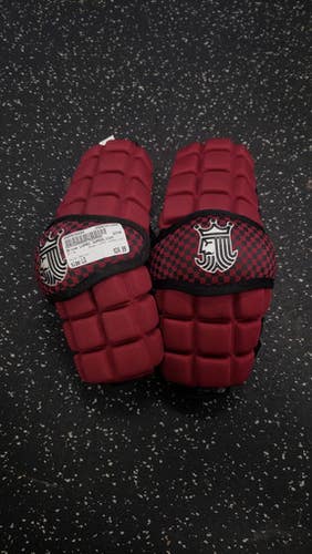 Used Brine LOPRO SUPERLIGHT Lacrosse Arm Pads/Guards Maroon LG 11849-S000030880