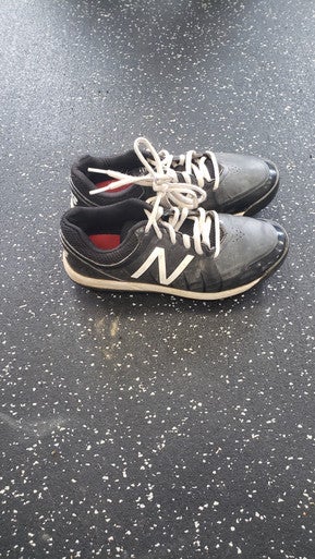 Used New Balance BLACK BASEBALL CLEAT BB/SB Cleats Black Junior 03 11849-S000030892