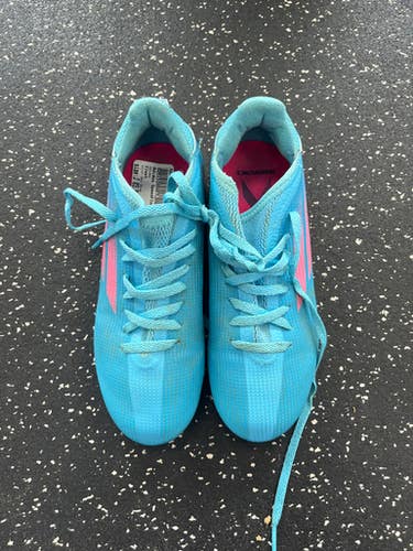 Used Adidas Soccer Cleats Sky Blue Junior 03.5 11849-S000030904