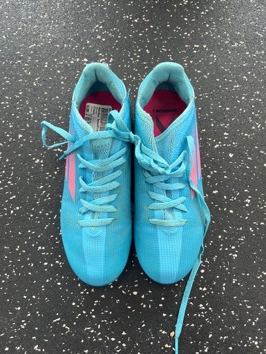 Used Adidas Soccer Cleats Sky Blue Junior 03.5 11849-S000030904