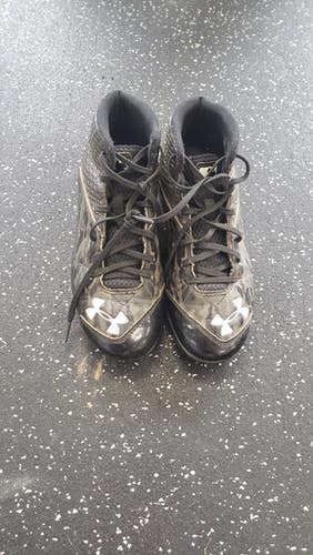 Used Under Armour CLUTCH FIT BB/SB Cleats Black Junior 02 11849-S000030897