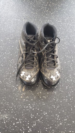 Used Under Armour CLUTCH FIT BB/SB Cleats Black Junior 02 11849-S000030897