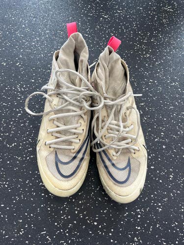 Used Nike LAX Cleats Mens White Senior 8 11849-S000030909
