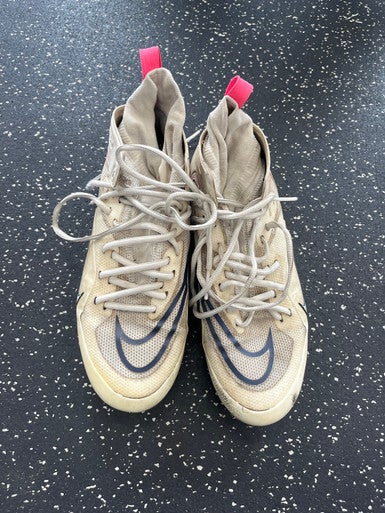 Used Nike LAX Cleats Mens White Senior 8 11849-S000030909