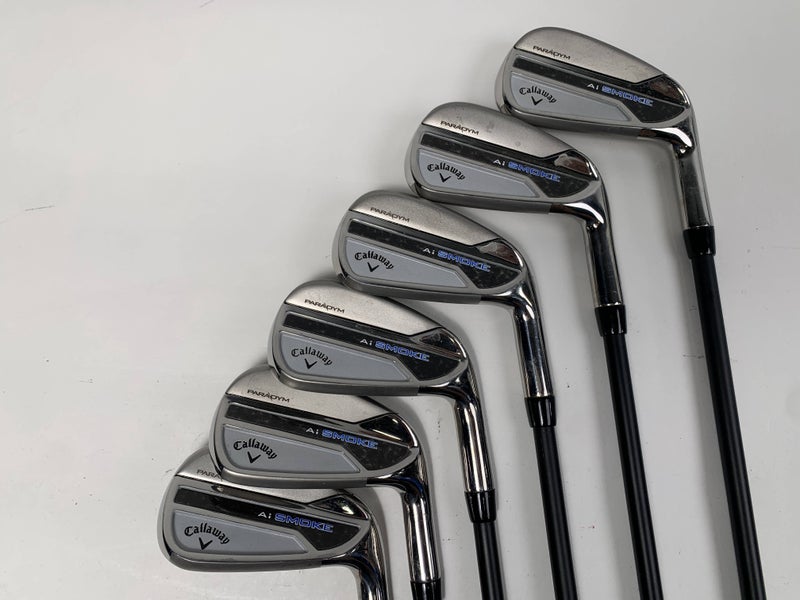 Callaway Paradym Ai Smoke Iron Set 5-PW KBS Players Graphite Iron 70g Regular RH