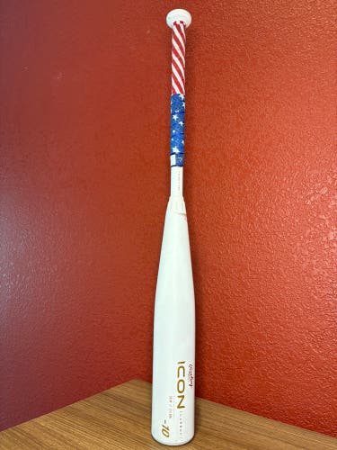 2024 Rawlings Icon Composite USSSA Certified Bat (-10) 18 oz 28" (Used)