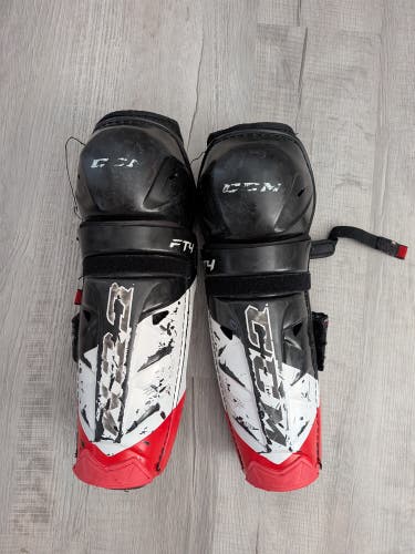 CCM JetSpeed FT4 Hockey Player Shin Pads Protective Senior 15"