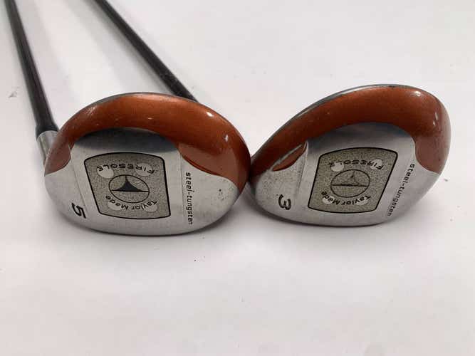 TaylorMade Firesole 3 & 5 Fairway Wood Set 15* 18* Bubble R-80 Regular Mens RH
