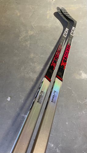 CCM JETSPEED FT6 PRO 2 PACK Pro Stock Hockey Stick Grip P28 85 Flex Left 75610
