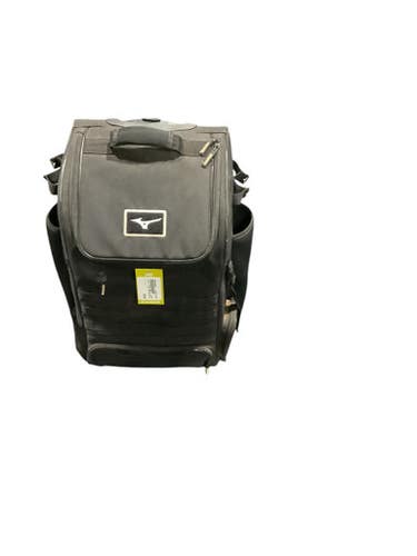 Used Mizuno BLACK WHEELED BAG BB/SB Player Wheeled Bag Black 11834-S000039066