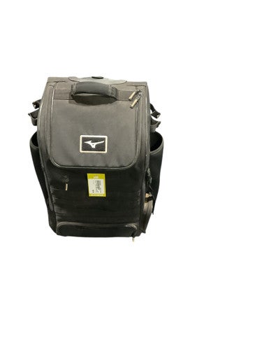 Used Mizuno BLACK WHEELED BAG BB/SB Player Wheeled Bag Black 11834-S000039066