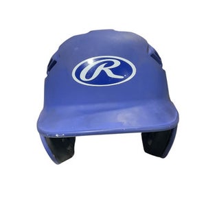 Used Rawlings BASEBALL Batting Helmet No Mask Navy Blue One Size 11834-S000039074