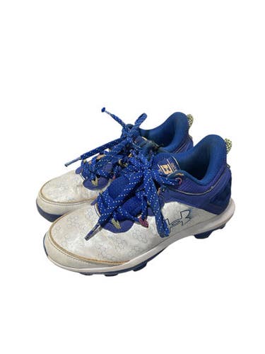 Used Under Armour BRYCE HARPER BB/SB Cleats Royal Blue Junior 01.5 11834-S000039085