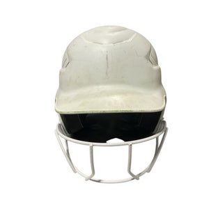 Used MLB SB HELMET Batting Helmet w/Mask White One Size 11834-S000039106