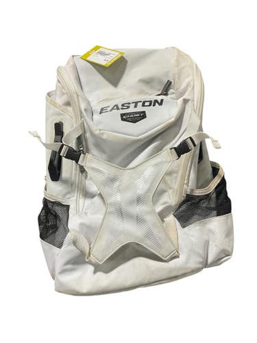 Used Easton BACKPACK BB/SB Player Carry Bag White 11834-S000039108