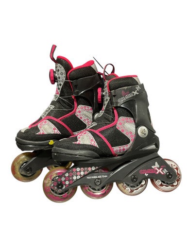 Used K2 CHARM X Child Rec Fitness Skates Black Youth 12.5 11834-S000039120