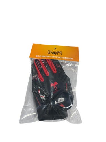Used Under Armour F9 NITRO FB Gloves Red LG 11834-S000039146