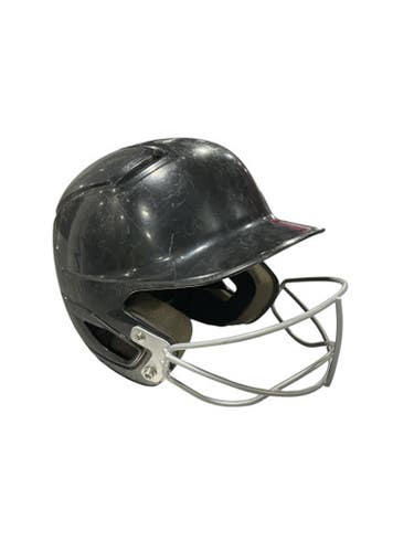 Used Easton BLK HELMET Batting Helmet w/Mask Black SM 11834-S000039235
