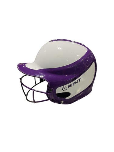 Used RIP-IT HELMET W MASK Batting Helmet w/Mask Purple SM 11834-S000039292