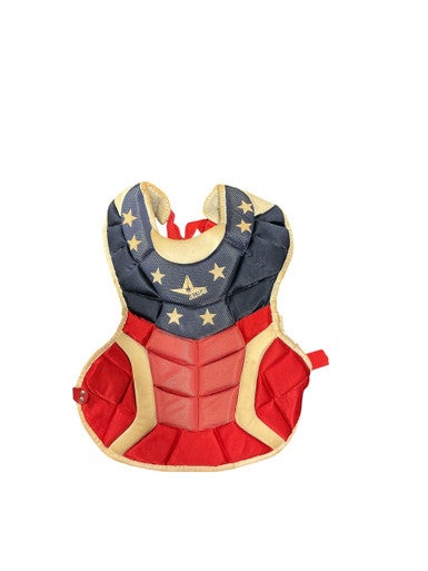 Used All-Star RED ALLSTAR CHEST PROTECTOR Catchers Chest Protector Red Intermed 11834-S000039336