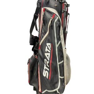 Used Strata BLACK STAND BAG Mens Stand Bag Black 11834-S000039348