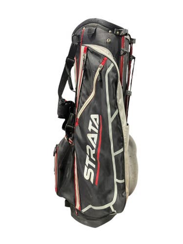 Used Strata BLACK STAND BAG Mens Stand Bag Black 11834-S000039348