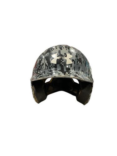 Used Under Armour DIGITAL CAMO Batting Helmet No Mask Grey SM 11834-S000039401