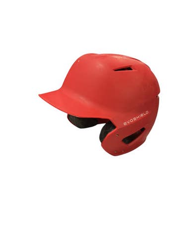 Used Evoshield RED HELMET Batting Helmet No Mask Red One Size 11834-S000039473