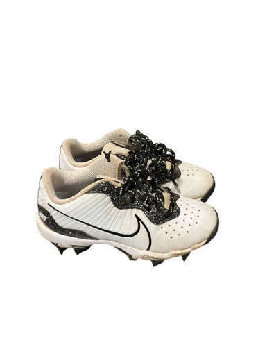 Used Nike FASTFLEX CLEATS BB/SB Cleats White Youth 12.0 11834-S000039484
